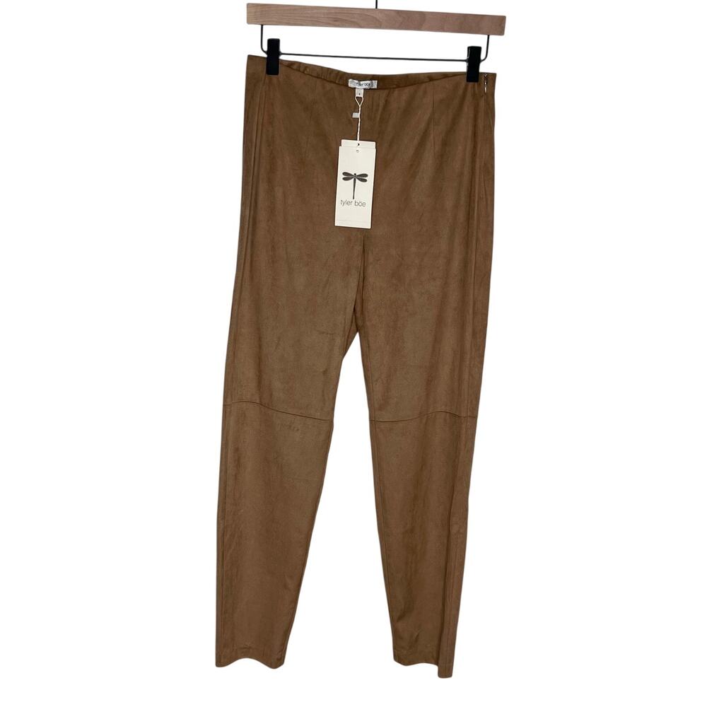 Tyler Boe Womens Size 8 Bronze Faux Suede Leggings Skinny Pants NWT $145